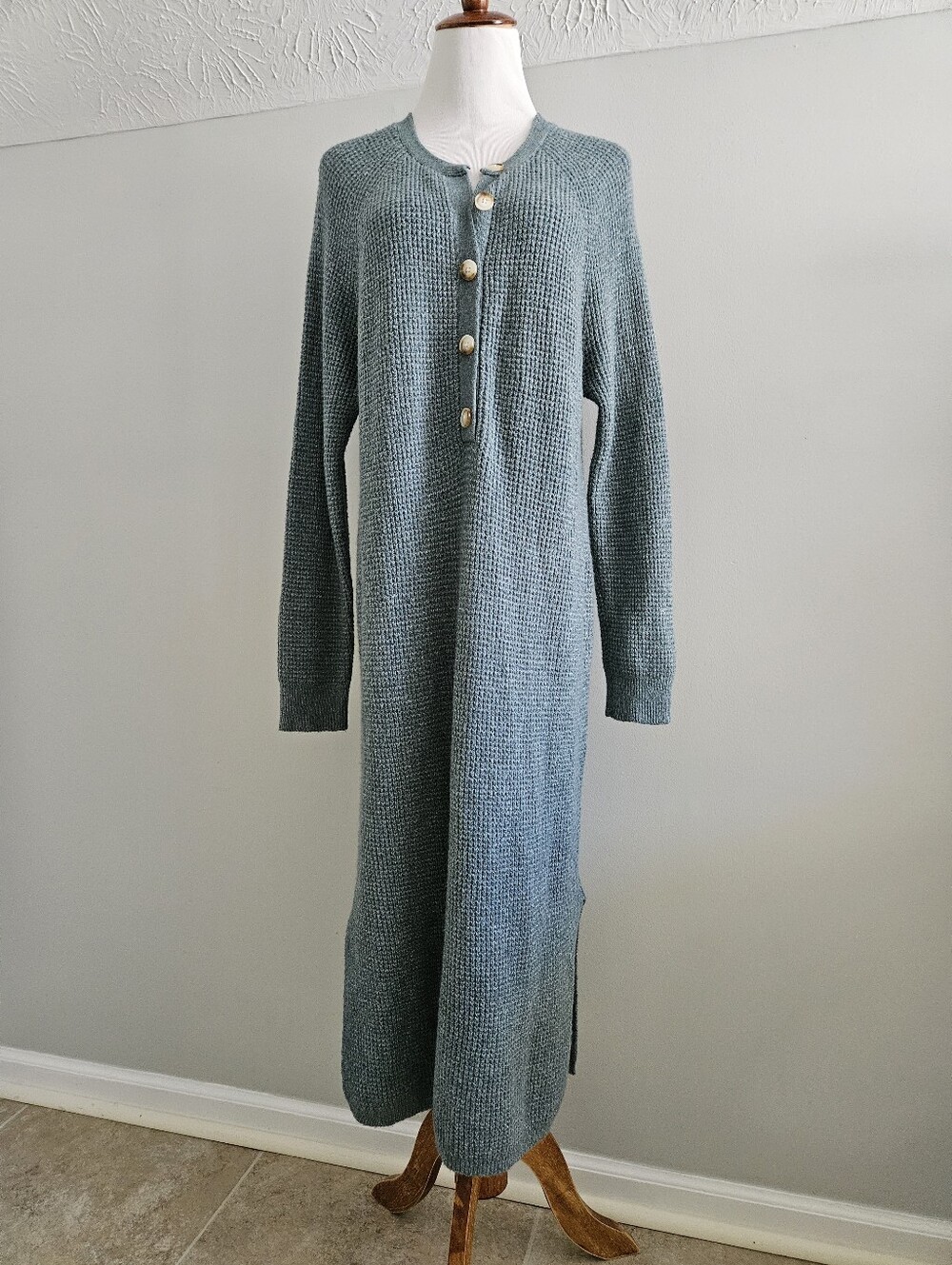 Universal Thread | Long Sleeve Knit Dress in Teal